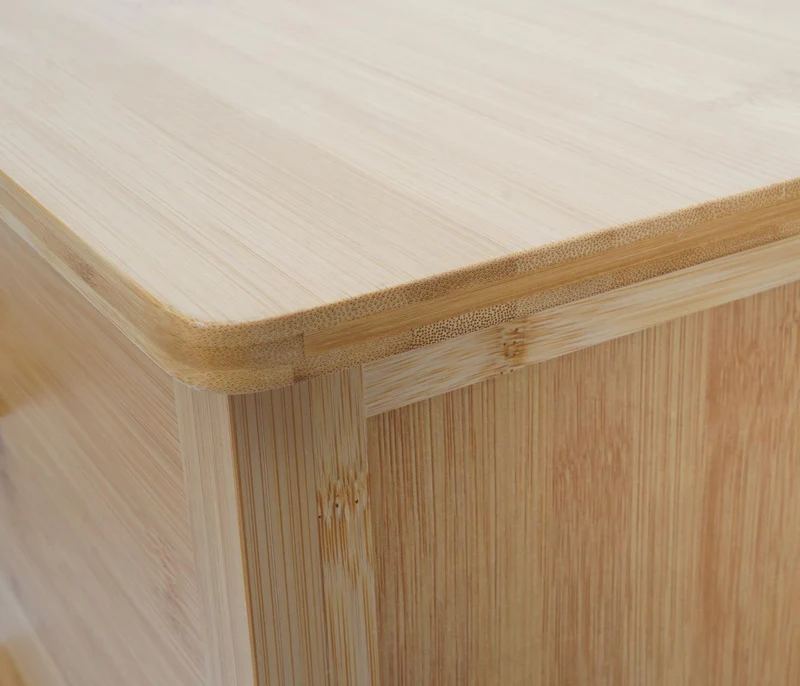 Commode en bambou étagère 5 tiroirs 100x50x40 cm 04_0006493
