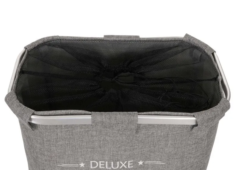 Panier à linge bac à linge avec filet 1 compartiment 56 x 49 x 30 cm 82l gris 04_0006477