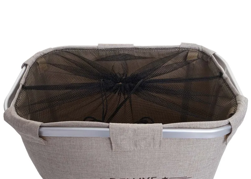 Panier à linge bac à linge avec filet 1 compartiment 56 x 49 x 30 cm 82l beige 04_0006476