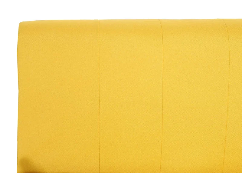 Fauteuil de couchage canapé-lit lit d'appoint relaxation surface de couchage 97x186 cm tissu jaune 04_0006261