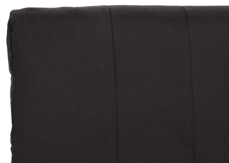 Fauteuil de couchage canapé-lit lit d'appoint relaxation surface de couchage 97x186 cm tissu noir 04_0006262