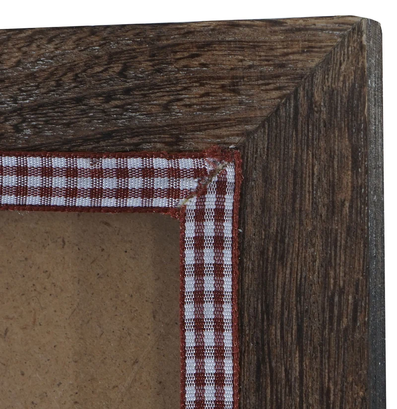 Cadre photo mural pour format photo 30x45 cm aspect vintage rustique en bois de pin marron 04_0006095