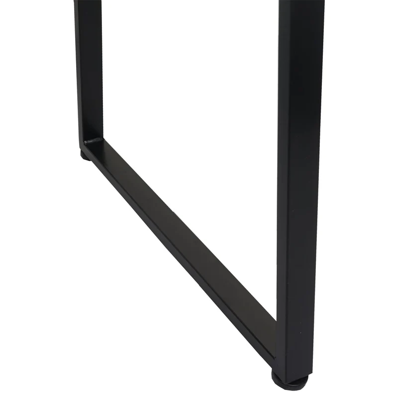 Bureau table d'ordinateur 82x51 cm Support pour livres et documents inclus structure en métal et MDF noir 04_0006059