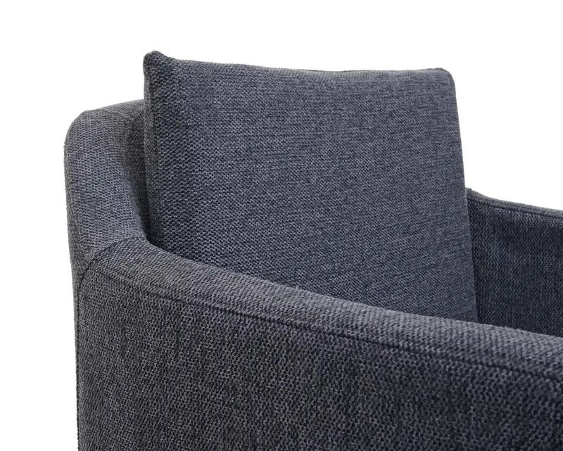 Lot de 6 chaises de salle à manger moderne et confortable en tissu/textile gris foncé 04_0000670