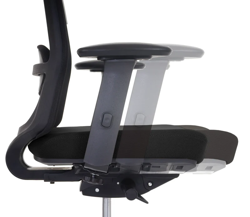 Fauteuil de bureau ergonomique pivotant inclinable avec appui-tête rembourrage/maille noir 04_0001890