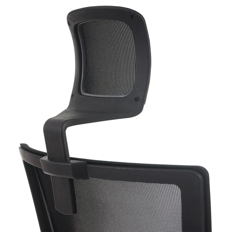 Fauteuil de bureau ergonomique pivotant inclinable avec appui-tête rembourrage/maille noir 04_0001890