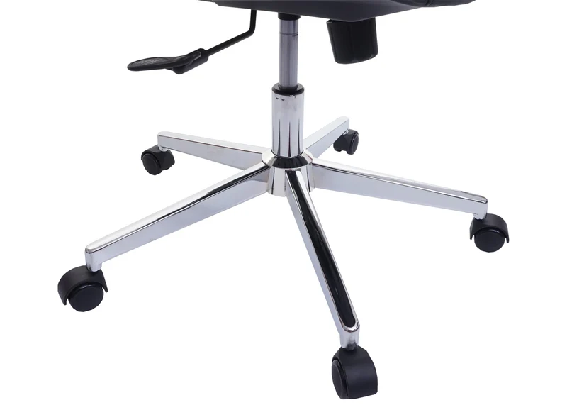 Chaise de bureau ergonomique pivotante avec accoudoirs en tissu mesh gris 04_0001885
