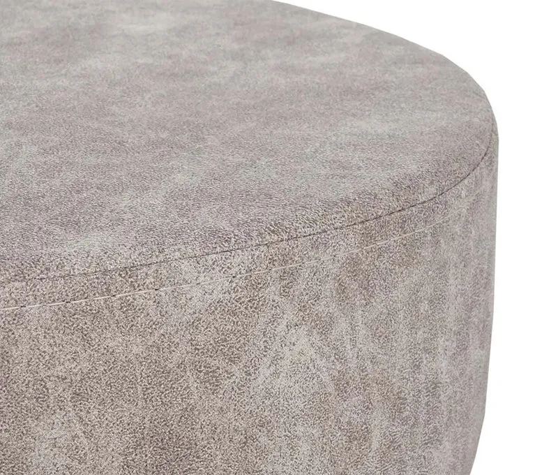 Lot de 2 tabourets pivotants réglable en hauteur Ø 35cm imitation daim gris vintage 04_0005219