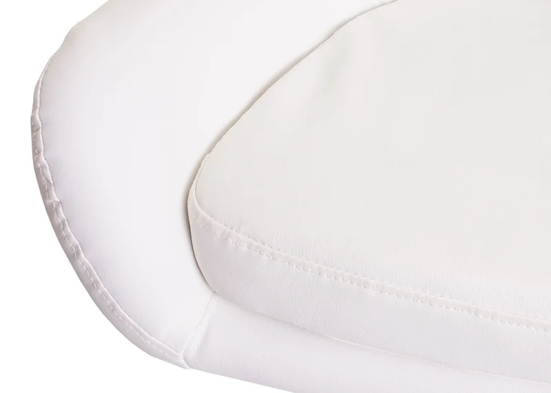 Tabouret de bar chaise de comptoir avec repose-pieds x1 en PVC blanc 04_0005296