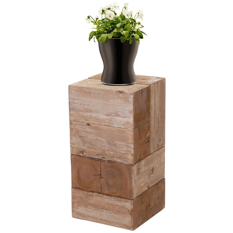 Support de fleurs petit meuble d'appoint hauteur 60 cm bois de sapin massif 04_0005055