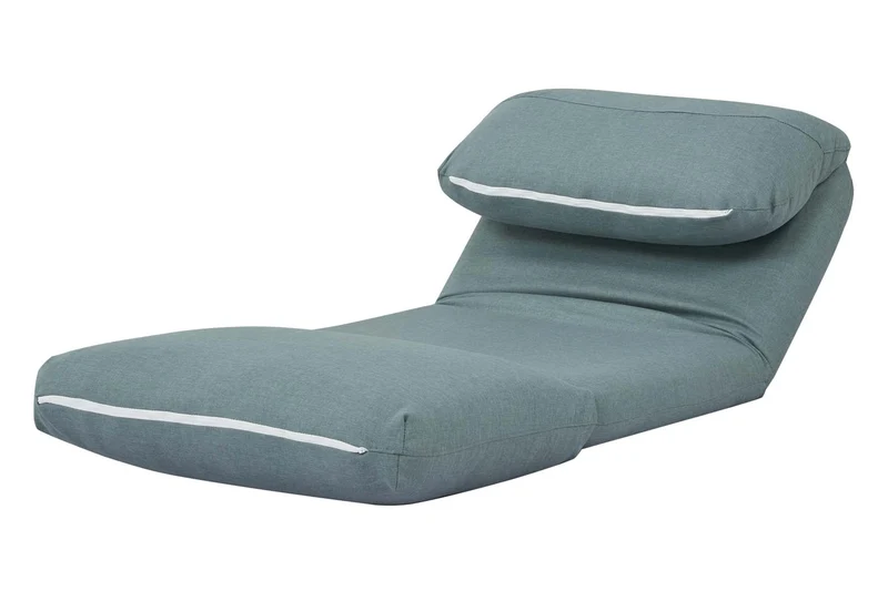 Chaise-lit canapé matelas de relaxation en tissu/textile gris-bleu 04_0003101