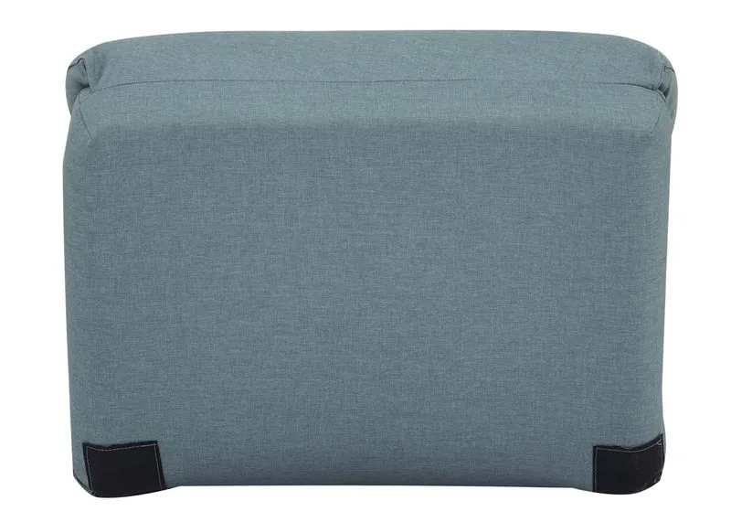 Chaise-lit canapé matelas de relaxation en tissu/textile gris-bleu 04_0003101