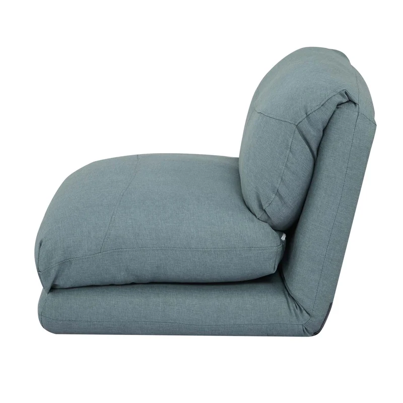 Chaise-lit canapé matelas de relaxation en tissu/textile gris-bleu 04_0003101