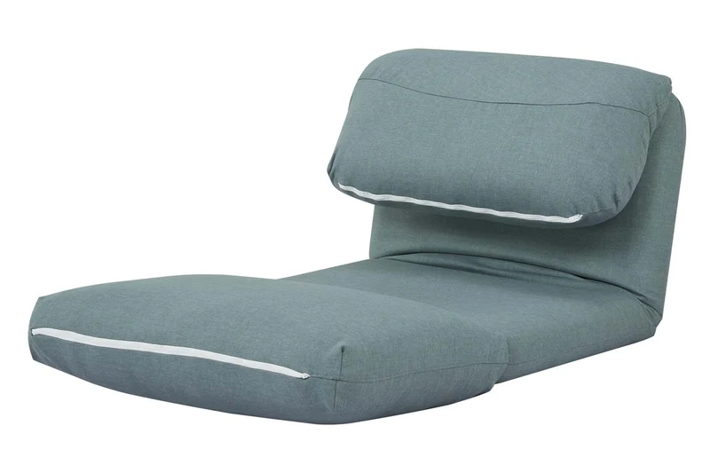 Chaise-lit canapé matelas de relaxation en tissu/textile gris-bleu 04_0003101