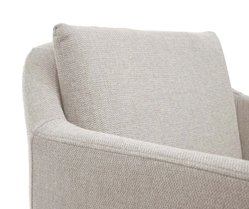 Lot de 6 chaises de salle à manger moderne et confortable en tissu / textile crème 04_0002124