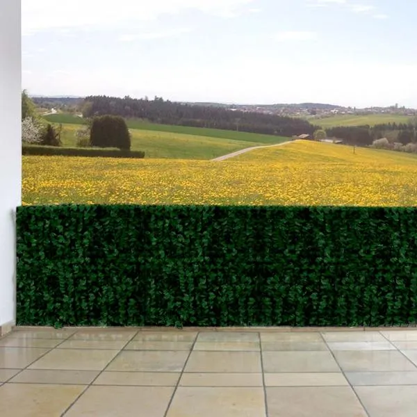 Brise-vue pour balcon revêtement de protection contre le vent pour clôture de balcon et terrasse 500 x 150 cm feuille foncée 04_0001072