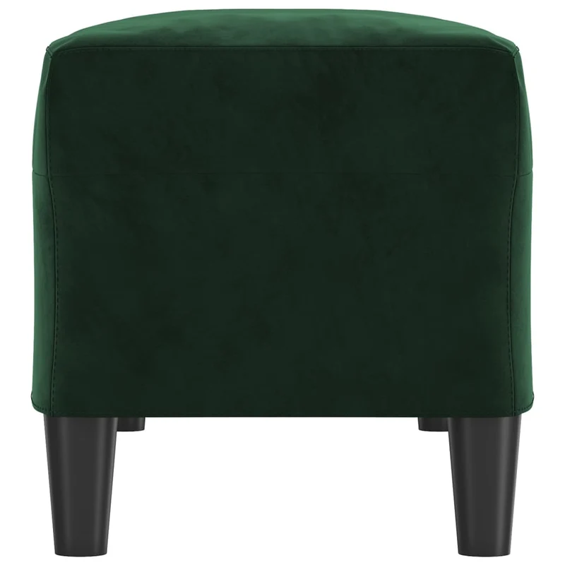 Banquette banc d'entrée bout de lit 100 x 35 x 41 cm en velours vert DEC024688