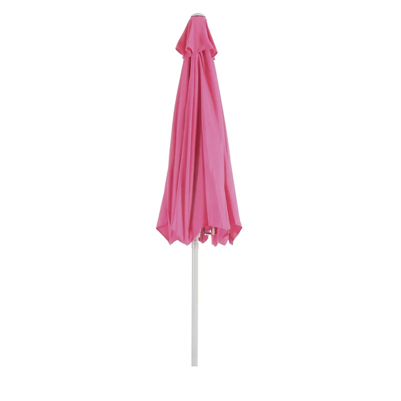 Parasol de jardin Ø 3m inclinable polyester/aluminium 5kg rose 04_0003881