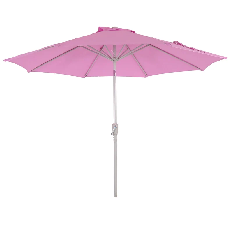 Parasol de jardin Ø 3m inclinable polyester/aluminium 5kg lilas 04_0003887