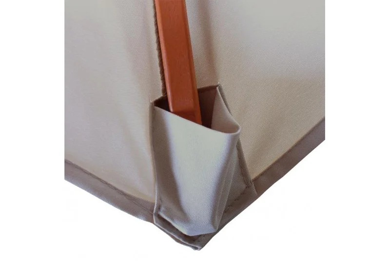 Parasol de jardin Ø 3,5m octogonal polyester/bois 7kg crème 04_0003816