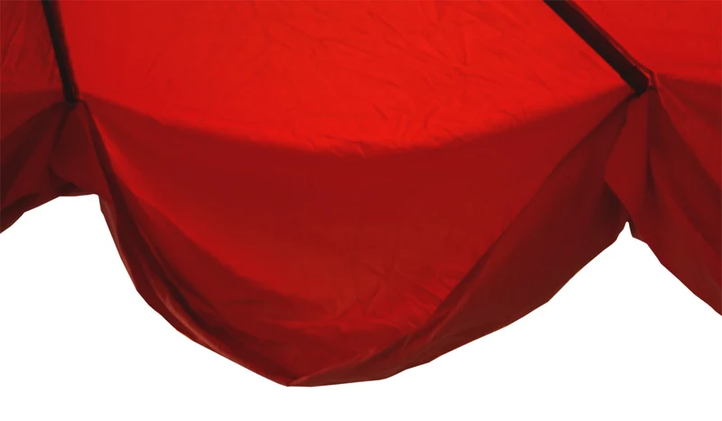 Parasol de restauration sans volant Ø 5m polyester/aluminium 28kg crème avec pied 04_0003863