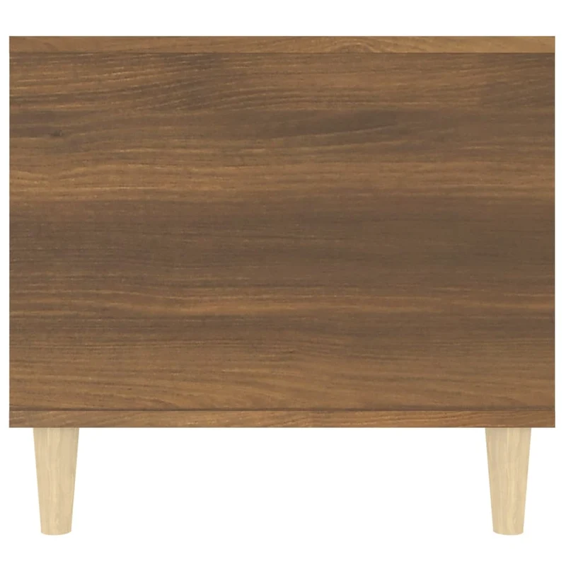 Table basse avec compartiments ouverts et tiroir design moderne 90 x 49 x 45 cm bois d'ingénierie marron DEC038781