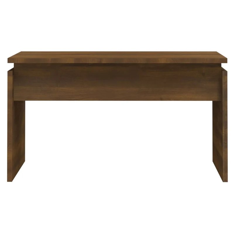 Table basse design rustique moderne 68 x 50 x 38 cm bois d'ingénierie marron DEC038730