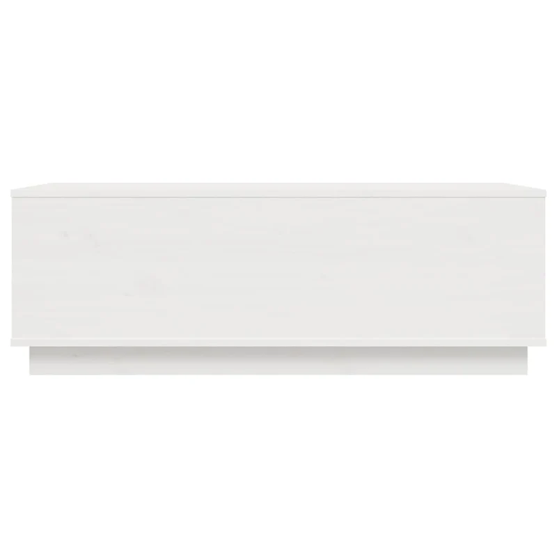 Table basse de salon avec plateau relevable design moderne 100 x 50 x 35 cm bois massif de pin blanc DEC037784