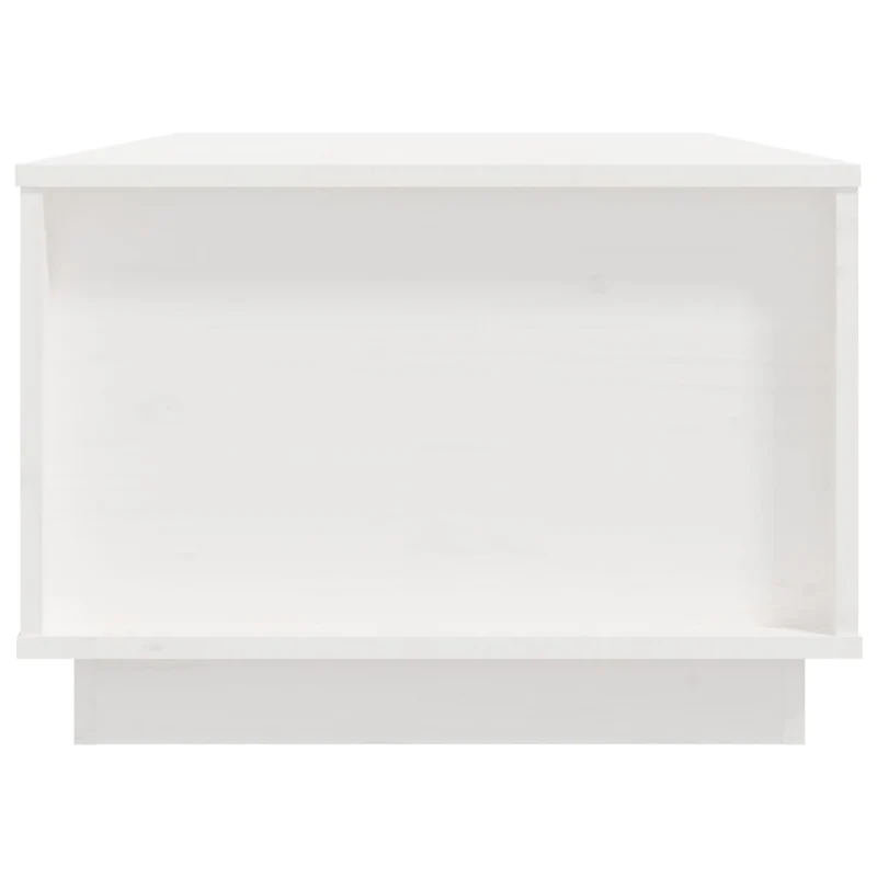 Table basse de salon avec plateau relevable design moderne 100 x 50 x 35 cm bois massif de pin blanc DEC037784