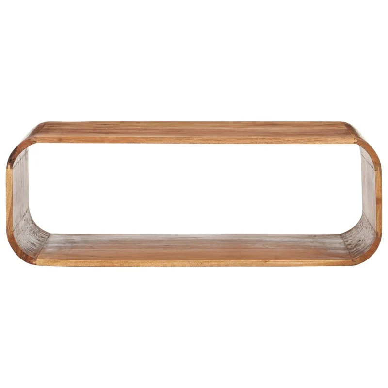 Table basse de salon design rustique vintage 90 x 50 x 30 cm bois d'acacia avec finition couleur miel DEC037218