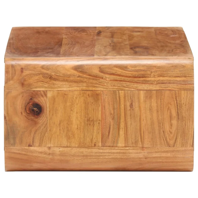 Table basse de salon design rustique vintage 90 x 50 x 30 cm bois d'acacia avec finition couleur miel DEC037218