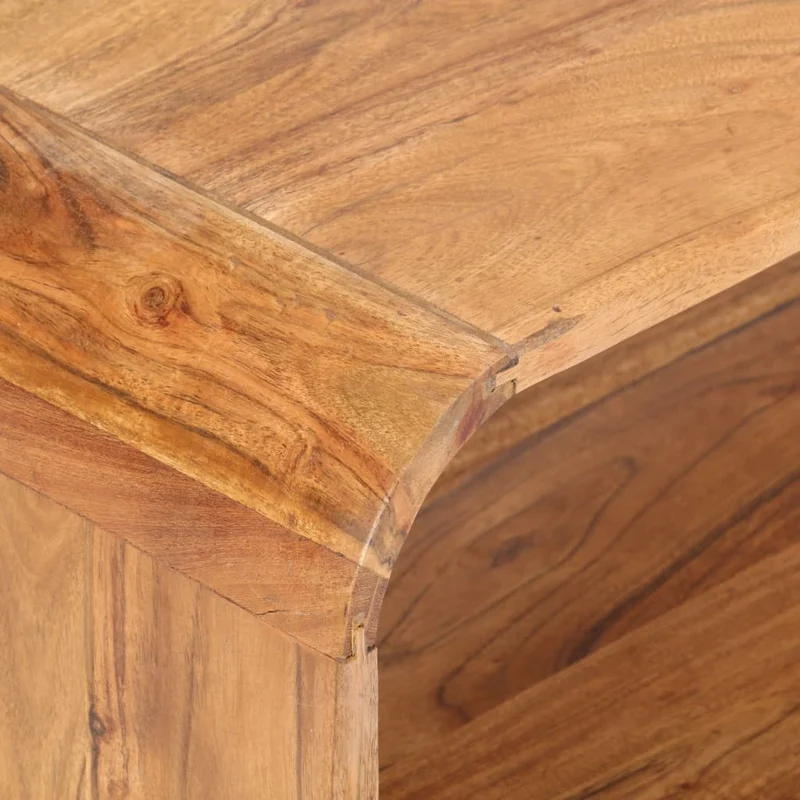 Table basse de salon design rustique vintage 90 x 50 x 30 cm bois d'acacia avec finition couleur miel DEC037218