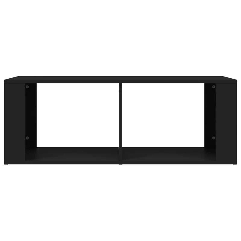 Table basse design moderne et minimaliste 100 x 50 x 36 cm bois d'ingénierie noir DEC039545