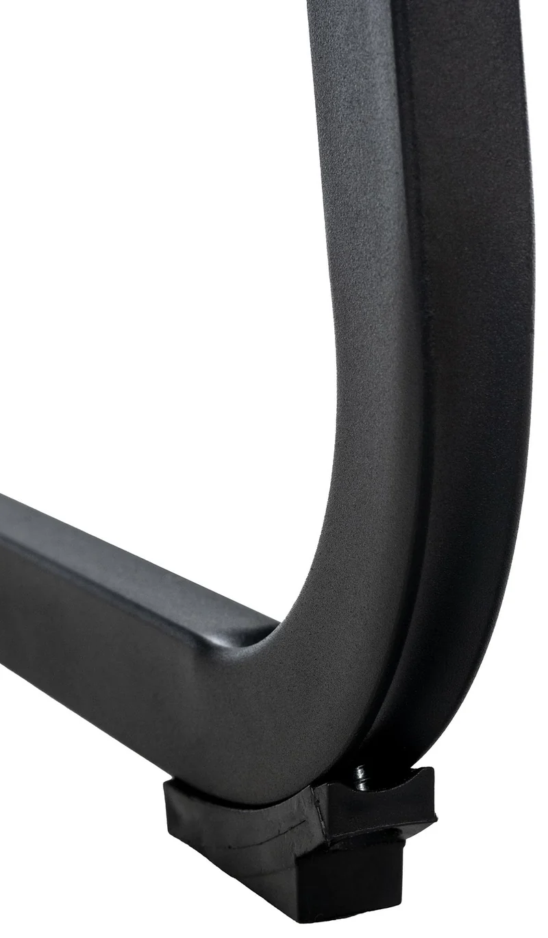 Chaise de salle à manger x1 housse en velours matelassé noir et cadre en métal noir CDS101148