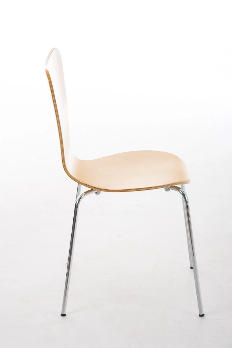 Lot de 4 chaises de séjour bureau en bois et métal CDS10108