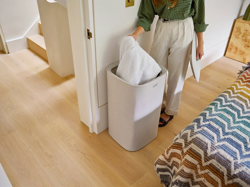 Panier à Linge Simple en Écru 60L Tota One
