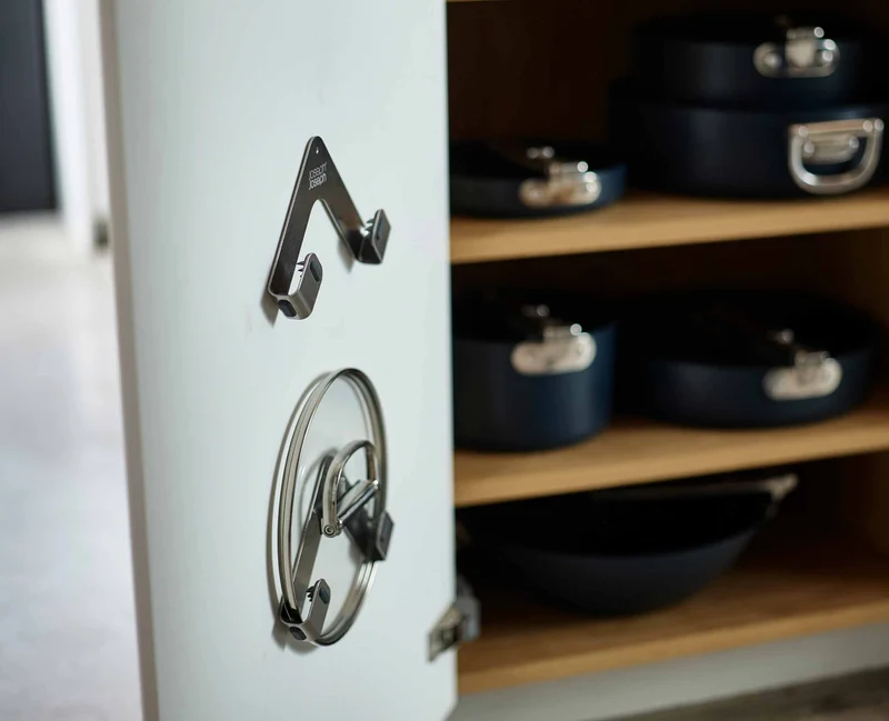 Support de Porte-couvercles de Casseroles Space™ en Acier Inoxydable pack de 2