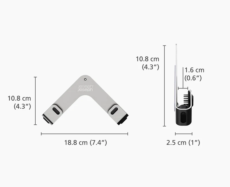 Support de Porte-couvercles de Casseroles Space™ en Acier Inoxydable pack de 2