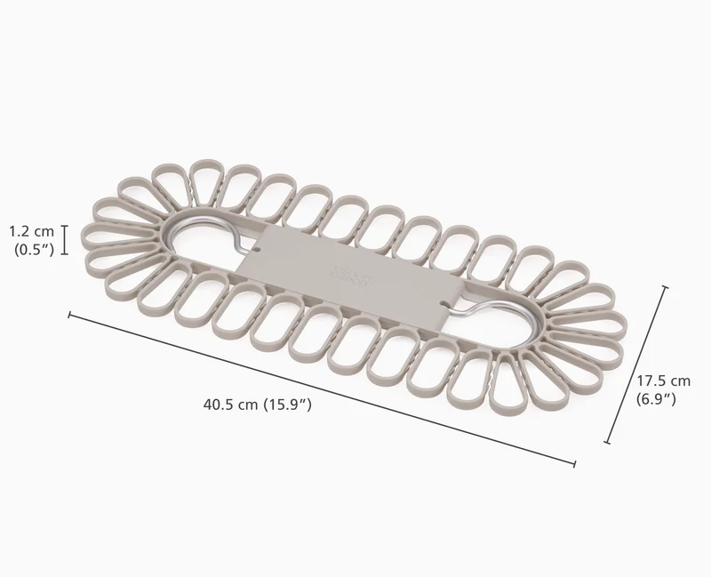 Cintre de séchage écru à accroche rapide Petal™, 32 pièces