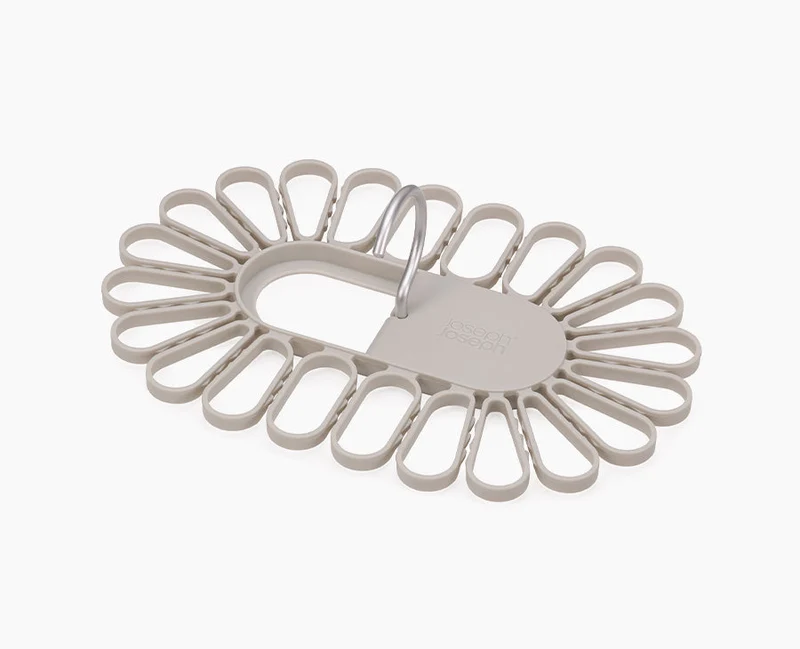 Cintre de séchage écru à accroche rapide Petal™, 22 pièces