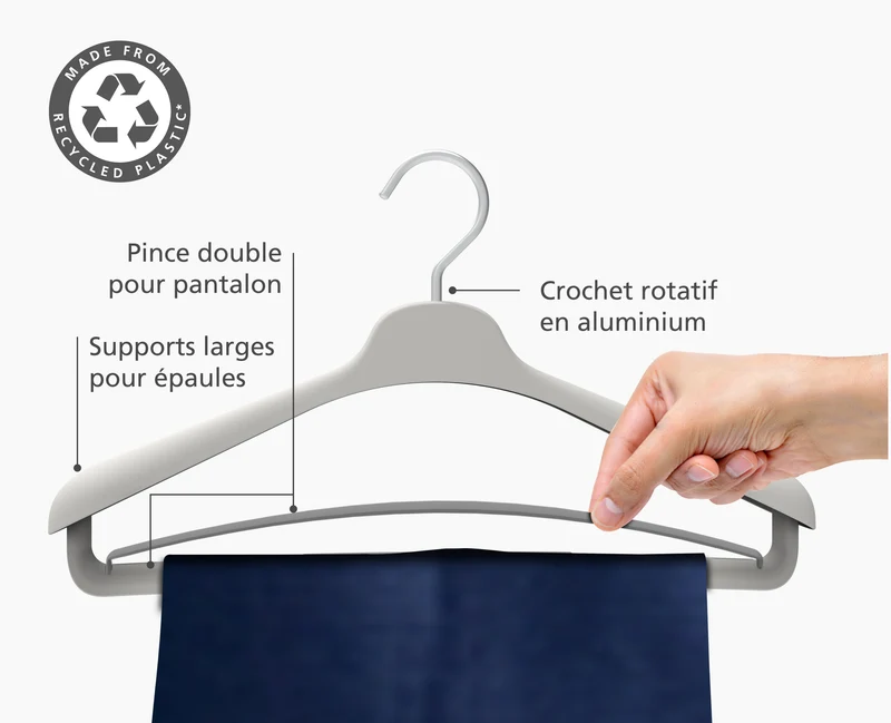 Set de 2 cintres écrus pour costumes et manteaux Orderly™