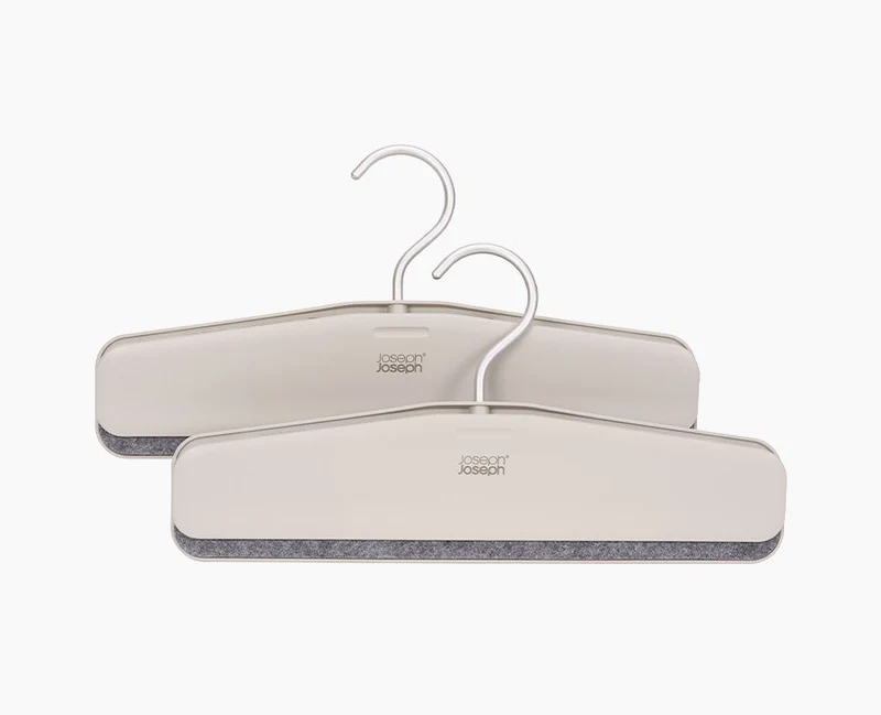 Set de 2 cintres écrus pour jupes et pantalons Orderly™ Easy-grip