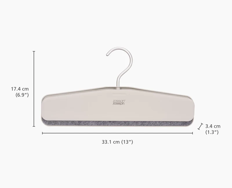 Set de 2 cintres écrus pour jupes et pantalons Orderly™ Easy-grip