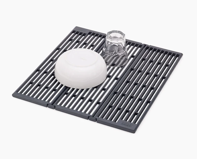 Égouttoir d'évier gris pliable à Platform