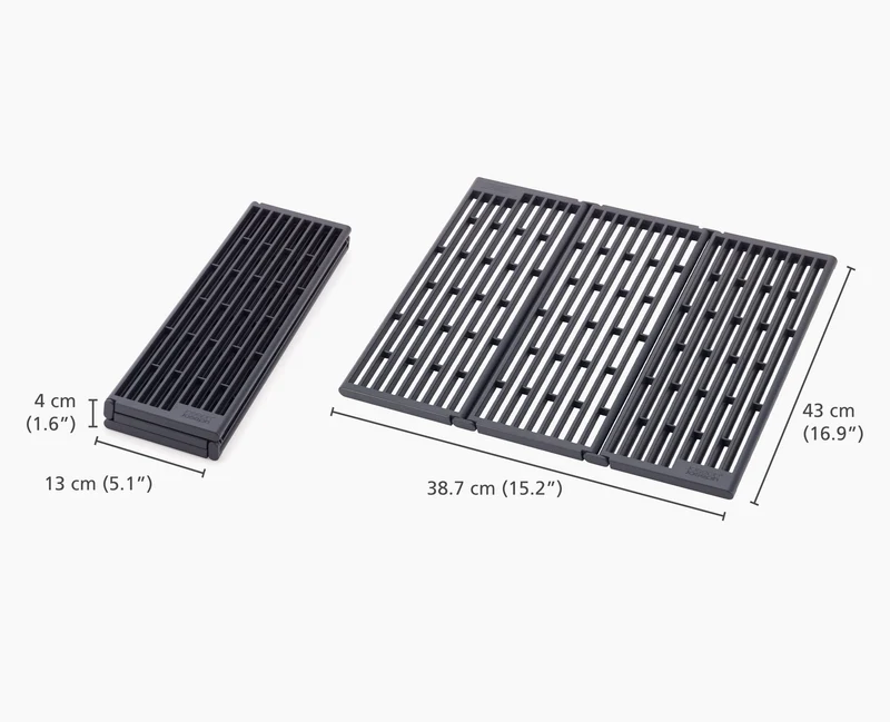 Égouttoir d'évier gris pliable à Platform