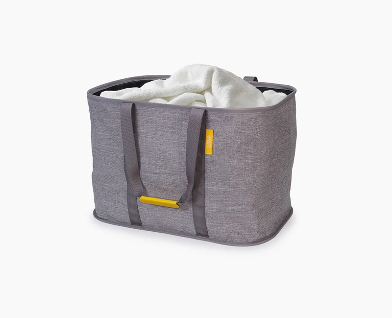 Panier à Linge Pliable 55L Gris Hold-All™ Max