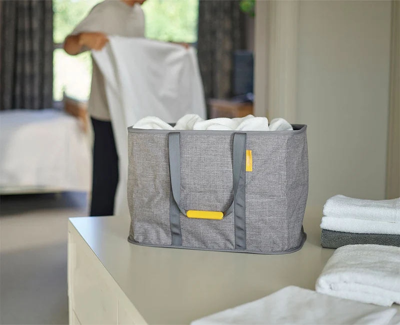 Panier à Linge Pliable 55L Gris Hold-All™ Max