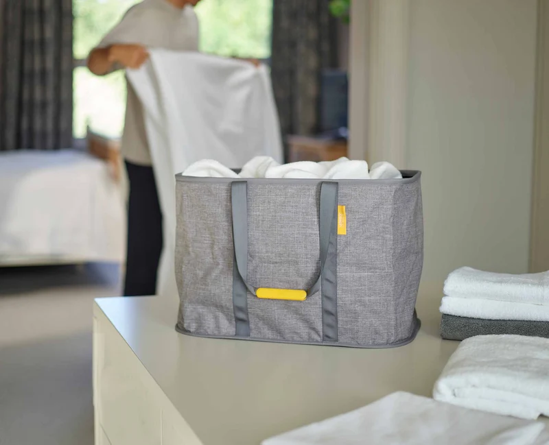 Panier à Linge Pliable 55L Gris Hold-All™ Max