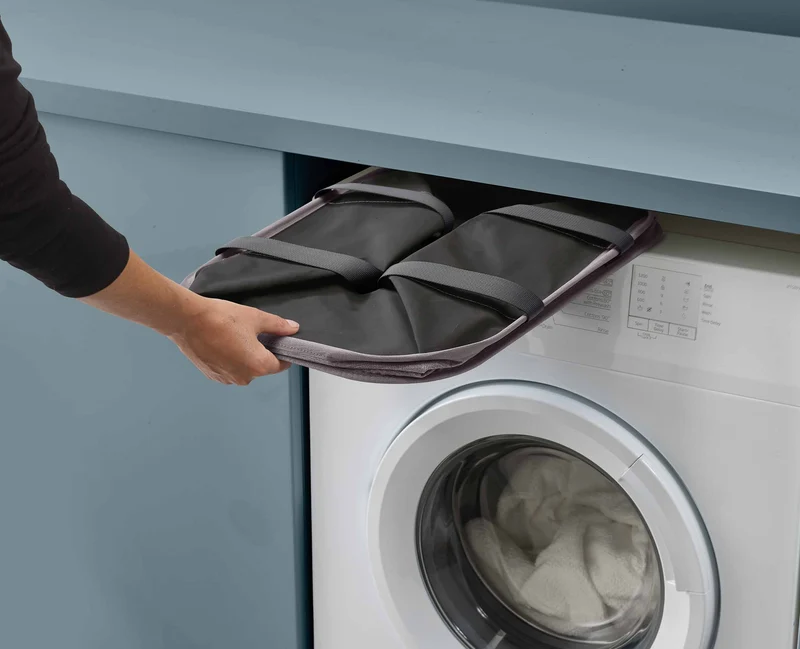 Panier à Linge Pliable 55L Gris Hold-All™ Max