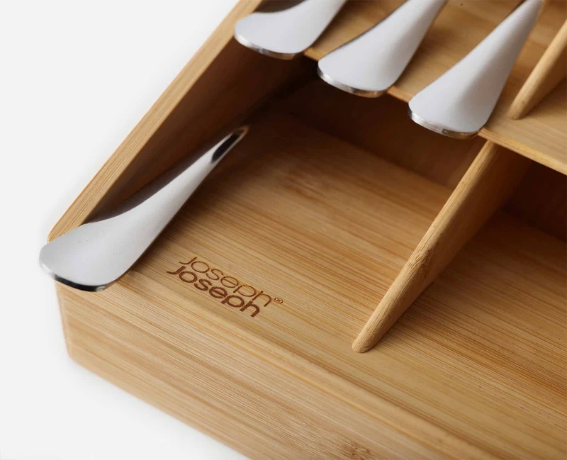 Grand Organisateur de Couverts en Bambou DrawerStore™